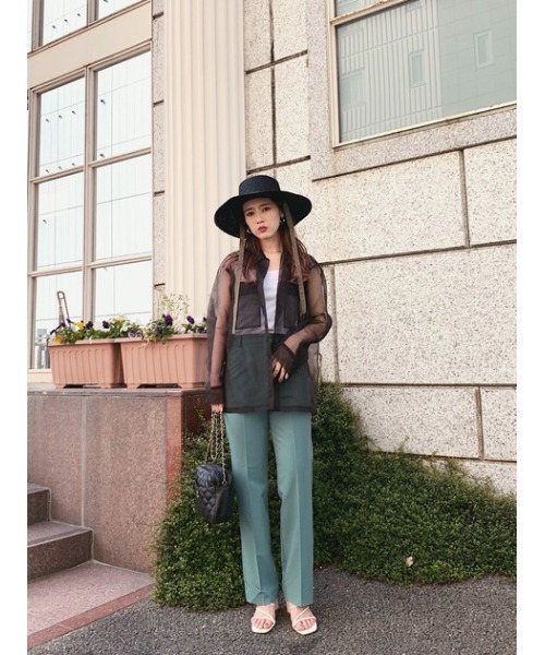 AZUL by moussy（アズールバイマウジー）の「RIBBON BOATER HAT/リボンボーダーハット（ハット・レディース・ベージュ/ブラック・FREE）」の13枚目の写真