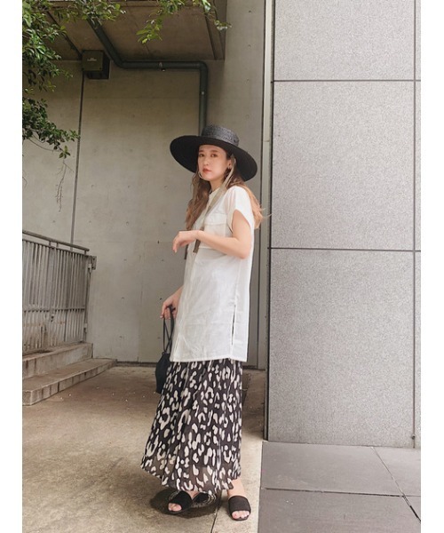 AZUL by moussy（アズールバイマウジー）の「RIBBON BOATER HAT/リボンボーダーハット（ハット・レディース・ベージュ/ブラック・FREE）」の16枚目の写真