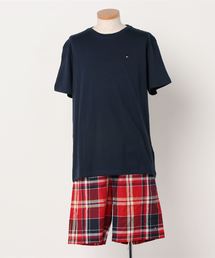 TOMMY HILFIGER メンズ CN SS SHORT WOVEN SET CHECK セットアップ 5330-1851