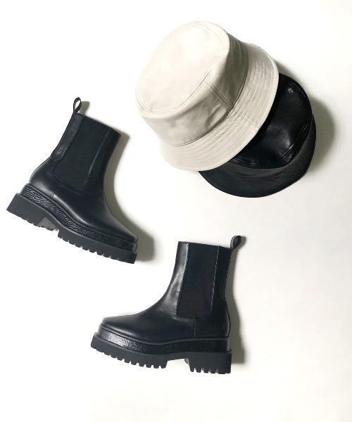 ENVYM（アンビー）の「サイドゴアブーツ（ブーツ・レディース・ブラック・22.5cm/23.5cm/24.5cm）」の5枚目の写真