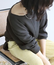 SLOBE citron. | SLOBE citron.パッチワークサーマルプルオーバー【手洗い可能】◆(Tシャツ/カットソー)