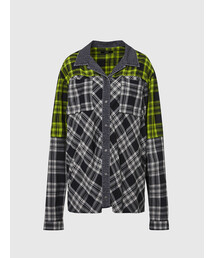 DIESEL | レディース シャツ　デニムミックス長袖チェックシャツ(シャツ/ブラウス)