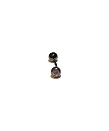 MORPH（モルフ）の「MORPH モルフ スワロフスキーボディピアスキャッチ 16ゲージ 5mm BLACK（ピアス（片耳用））」