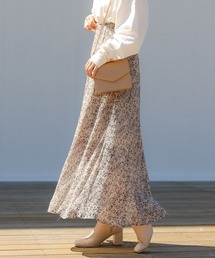 Chico | 小花柄プリーツフレアスカート/シアーフレアスカート(スカート)