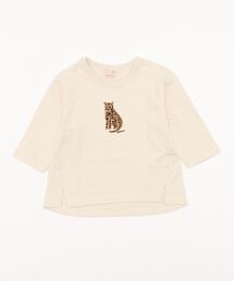 petit main | 抗菌防臭 フロッキープリントグラフィックTシャツ(Tシャツ/カットソー)