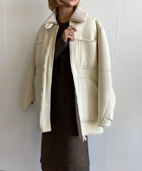 JET（ジェット）の「◇裏ボアデニムトラッカージャケット