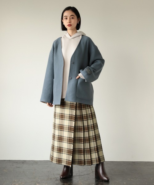 LOWRYS FARM(ローリーズファーム)の「チェックキルトスカート 922238(スカート・レディース・ベージュ/グリーン/ブラック・MEDIUM/LARGE)」の12枚目の写真