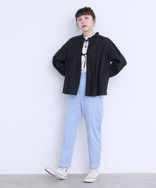 バイヤスギンガムジャージ Woman チャイルドウーマン のファッション サブリナパンツ その他パンツ Childwoman サブリナパンツ 0101pt を購入できます Dot Stripes Child 初売り