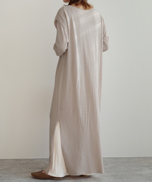 reca（レカ）の「ショートプルオーバー×ノースリワンピース セットアップ（ワンピース・レディース・ブラック/ライトベージュ/モカ/ダークブラウン・M）」の16枚目の写真