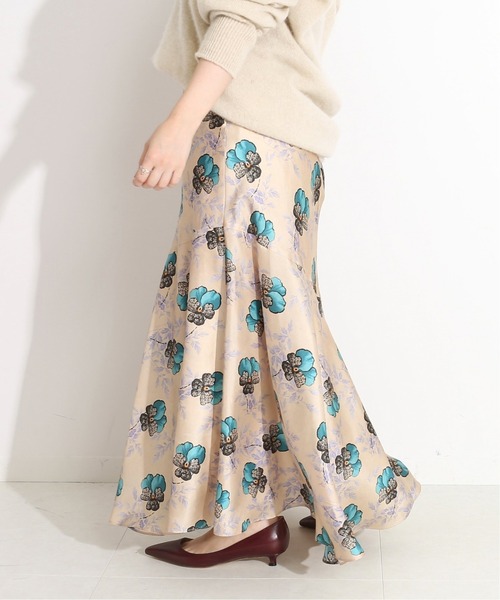【ヴェルメイユパーイエナ】スカート　マキシ丈　花柄　フラワー　フレア　38 VERMEIL par iena（ヴェルメイユパーイエナ）の「カラー