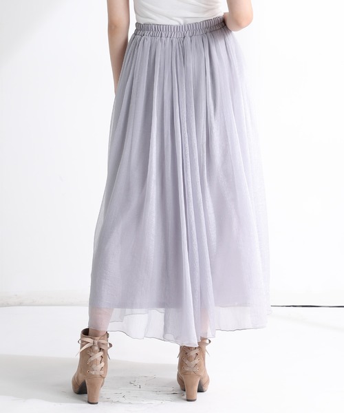 HANAY♡ハナイ♡シアースカート♡新品♡Sono♡lialapg スカート フレアスカート ロングスカート[品番：HNSW0008463