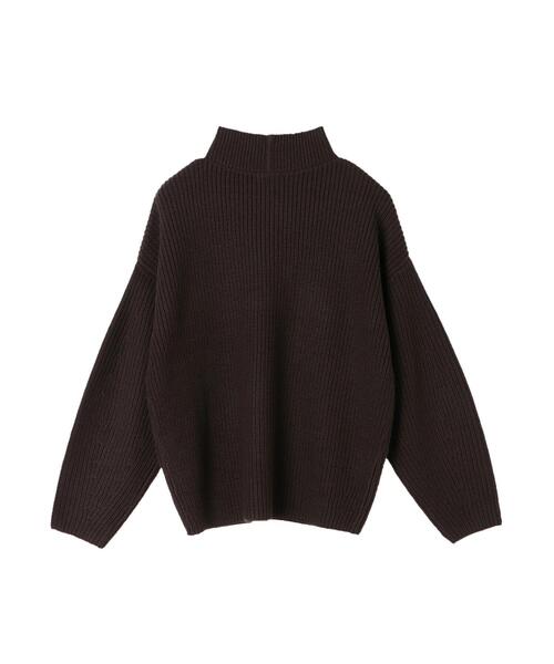 CRAFT STANDARD BOUTIQUE（クラフトスタンダードブティック）の「ボトルネック片畔ニットプルオーバー　●＊（ニット/セーター・レディース・ダークブラウン/オフホワイト/サックスブルー/モカ・M/L）」の22枚目の写真