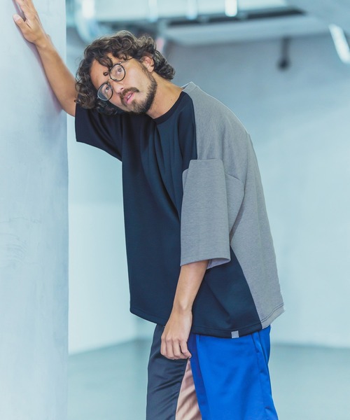 ANGENEHM(アンゲネーム)の「mt6983-Cardboard Knit Switch Big Cut sew (MADE IN JAPAN) カットソー(Tシャツ/カットソー・メンズ・ホワイト/ブラック/ベージュ/ネイビー・M/L)」の18枚目の写真