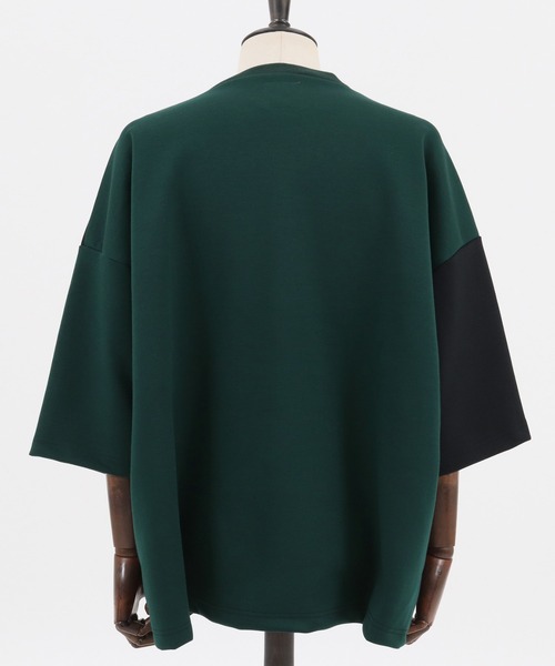 ANGENEHM(アンゲネーム)の「mt6983-Cardboard Knit Switch Big Cut sew (MADE IN JAPAN) カットソー(Tシャツ/カットソー・メンズ・ホワイト/ブラック/ベージュ/ネイビー・M/L)」の7枚目の写真