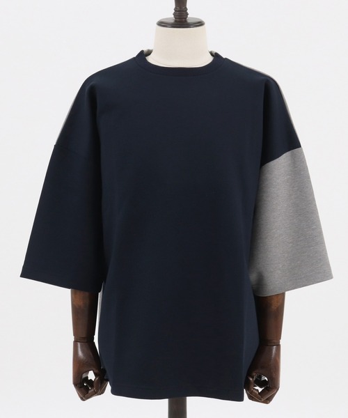 ANGENEHM(アンゲネーム)の「mt6983-Cardboard Knit Switch Big Cut sew (MADE IN JAPAN) カットソー(Tシャツ/カットソー・メンズ・ホワイト/ブラック/ベージュ/ネイビー・M/L)」の19枚目の写真