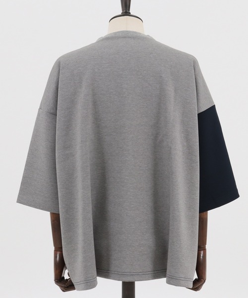 ANGENEHM(アンゲネーム)の「mt6983-Cardboard Knit Switch Big Cut sew (MADE IN JAPAN) カットソー(Tシャツ/カットソー・メンズ・ホワイト/ブラック/ベージュ/ネイビー・M/L)」の16枚目の写真