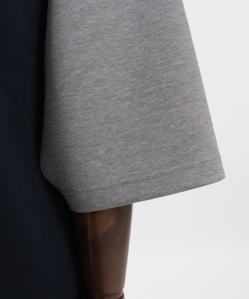 ANGENEHM(アンゲネーム)の「mt6983-Cardboard Knit Switch Big Cut sew (MADE IN JAPAN) カットソー(Tシャツ/カットソー・メンズ・ホワイト/ブラック/ベージュ/ネイビー・M/L)」の8枚目の写真