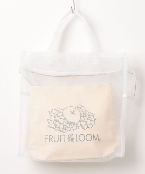 FRUIT OF THE LOOM(フルーツオブザルーム)の「【FRUIT OF THE LOOM】FTL SEE THROUGH BST BAG M(トートバッグ・レディース・オレンジ/グリーン/ホワイト/パープル・FREE)」の2枚目の写真