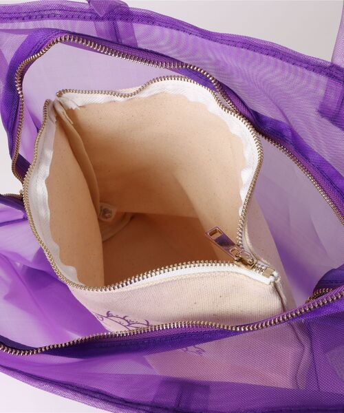 FRUIT OF THE LOOM(フルーツオブザルーム)の「【FRUIT OF THE LOOM】FTL SEE THROUGH BST BAG M(トートバッグ・レディース・オレンジ/グリーン/ホワイト/パープル・FREE)」の7枚目の写真