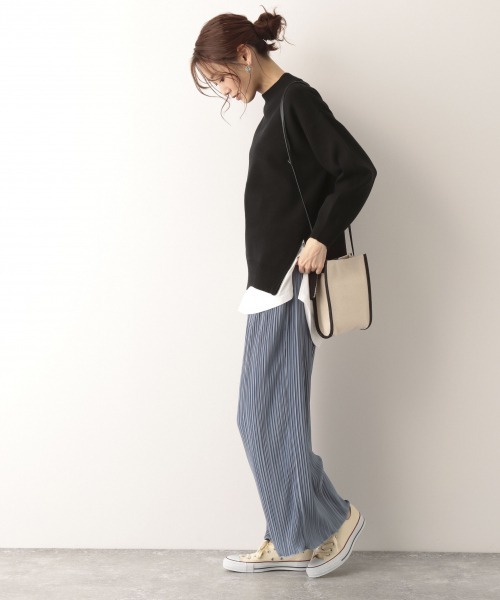 GLOBAL WORK（グローバルワーク）の「楽シャレプリーツパンツ/929206（その他パンツ・レディース・ブラック/ライトブラウン/グレイッシュベージュ/ブルー/ブラウン系その他/ブラック系その他・MEDIUM/LARGE）」の13枚目の写真