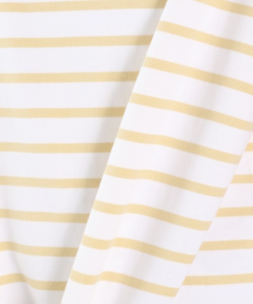 LOWRYS FARM（ローリーズファーム）の「ＵＳＡボーダーＬＳ　932277（Tシャツ/カットソー・レディース・ブラック/グリーン/ネイビー/イエロー/ピンク・FREE）」の16枚目の写真