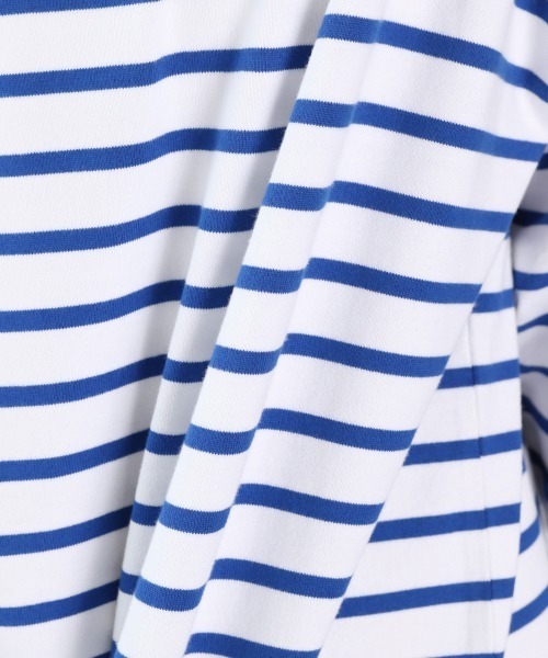 LOWRYS FARM（ローリーズファーム）の「ＵＳＡボーダーＬＳ　932277（Tシャツ/カットソー・レディース・ブラック/グリーン/ネイビー/イエロー/ピンク・FREE）」の12枚目の写真