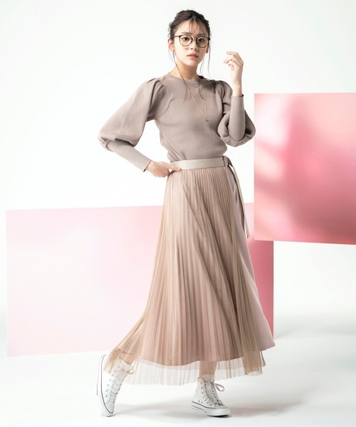 Andemiu（アンデミュウ）の「【貴島明日香コラボ】ランダムリブニット