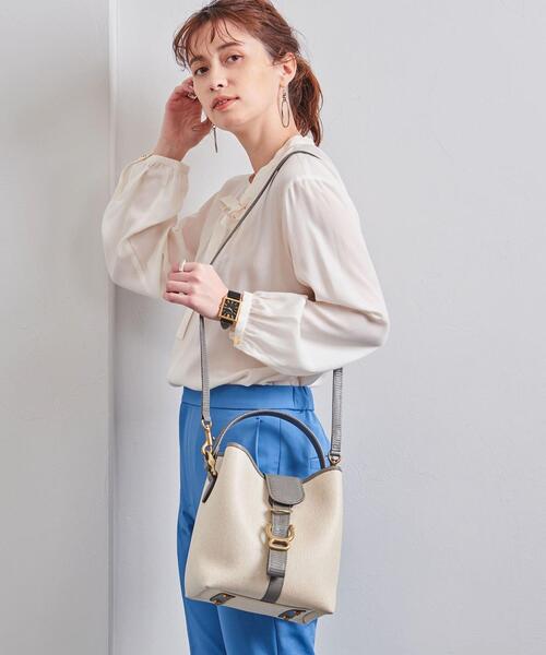 TOFF&LOADSTONE(トフアンドロードストーン)の「<TOFF&LOADSTONE(トフアンドロードストーン)>HIGH-END CVS MOTH バッグ(ハンドバッグ・レディース・ブラック/ダークグレー・FREE)」の1枚目の写真