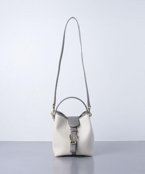 TOFF&LOADSTONE(トフアンドロードストーン)の「<TOFF&LOADSTONE(トフアンドロードストーン)>HIGH-END CVS MOTH バッグ(ハンドバッグ・レディース・ブラック/ダークグレー・FREE)」の6枚目の写真