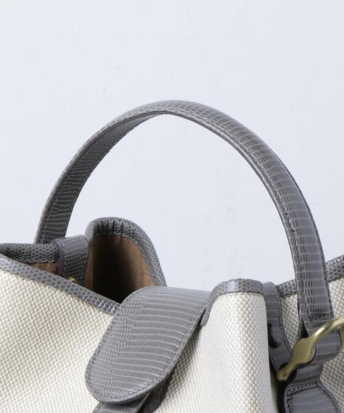 TOFF&LOADSTONE(トフアンドロードストーン)の「<TOFF&LOADSTONE(トフアンドロードストーン)>HIGH-END CVS MOTH バッグ(ハンドバッグ・レディース・ブラック/ダークグレー・FREE)」の8枚目の写真