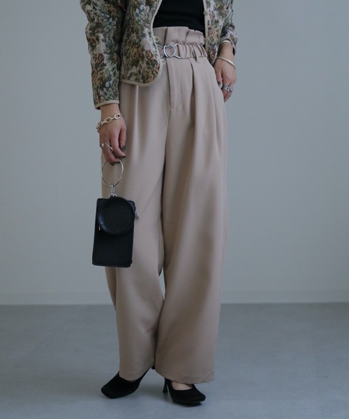 ap retro（アプレトロ）の「ビットベルトハイウエストバルーンパンツ【ZOZO限定商品】（その他パンツ・レディース・ブラック/ベージュ/カーキ/ライトグリーン/アイボリー・FREE）」の4枚目の写真