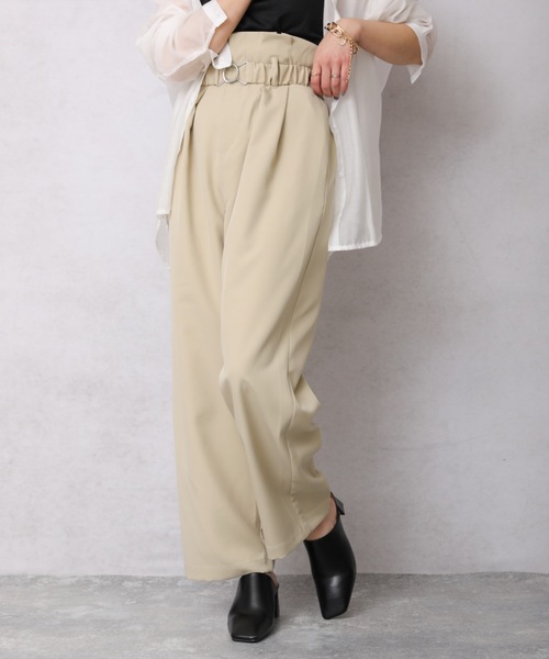 ap retro（アプレトロ）の「ビットベルトハイウエストバルーンパンツ【ZOZO限定商品】（その他パンツ・レディース・ブラック/ベージュ/カーキ/ライトグリーン/アイボリー・FREE）」の14枚目の写真