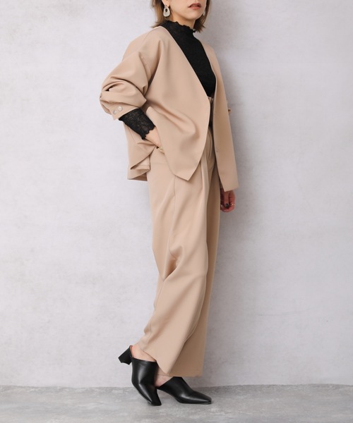 ap retro（アプレトロ）の「ビットベルトハイウエストバルーンパンツ【ZOZO限定商品】（その他パンツ・レディース・ブラック/ベージュ/カーキ/ライトグリーン/アイボリー・FREE）」の21枚目の写真