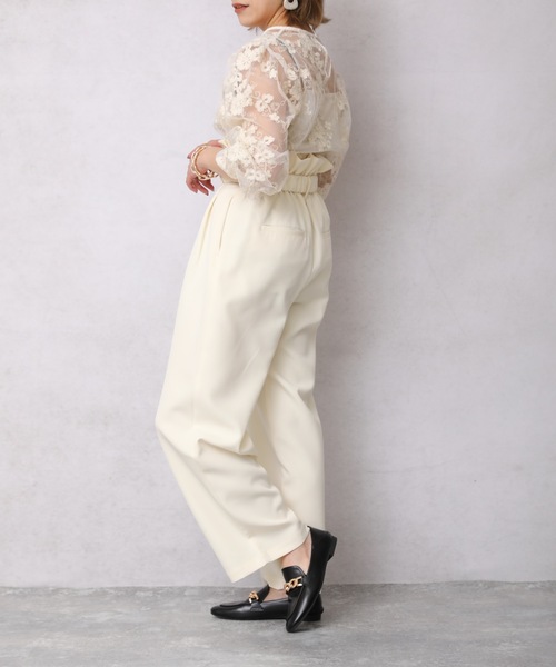 ap retro（アプレトロ）の「ビットベルトハイウエストバルーンパンツ【ZOZO限定商品】（その他パンツ・レディース・ブラック/ベージュ/カーキ/ライトグリーン/アイボリー・FREE）」の7枚目の写真