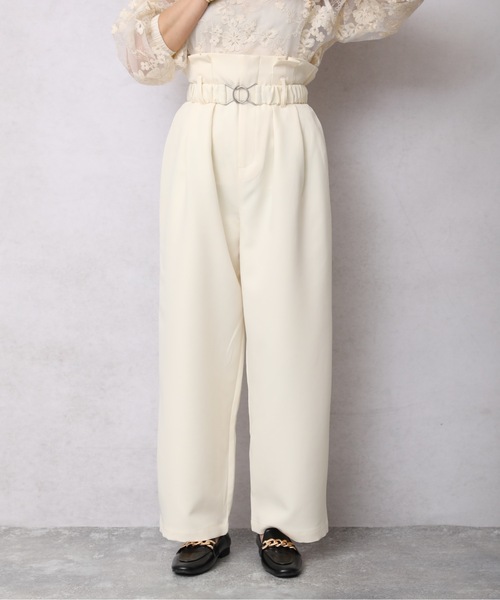 ap retro（アプレトロ）の「ビットベルトハイウエストバルーンパンツ【ZOZO限定商品】（その他パンツ・レディース・ブラック/ベージュ/カーキ/ライトグリーン/アイボリー・FREE）」の6枚目の写真