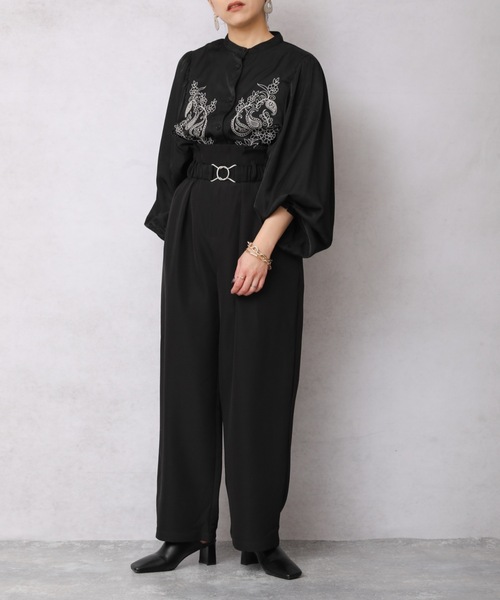 ap retro（アプレトロ）の「ビットベルトハイウエストバルーンパンツ【ZOZO限定商品】（その他パンツ・レディース・ブラック/ベージュ/カーキ/ライトグリーン/アイボリー・FREE）」の18枚目の写真