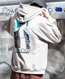 WEGO | WEGO/ヘビーウエイトイラストロゴビッグシルエットプルパーカー(パーカー)