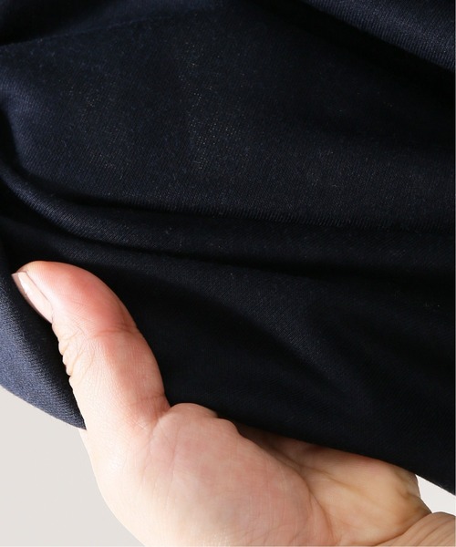VERMEIL par iena(ヴェルメイユパーイエナ)の「ダンボールニット 裾ペプラム トップス◆(Tシャツ/カットソー・レディース・グレー/ネイビー・FREE)」の4枚目の写真