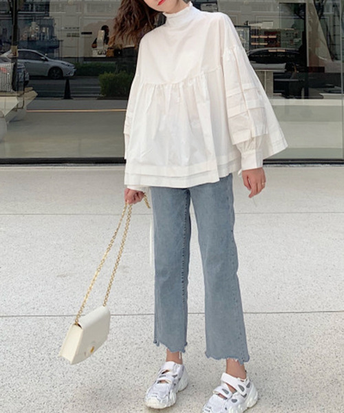 JUNOAH（ジュノア）の「バックリボンブラウス（シャツ/ブラウス・レディース・ホワイト/ブラック・FREE）」の12枚目の写真