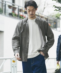 【GREIGE PATTERN /グレージュパターン】バンドカラーシャツ