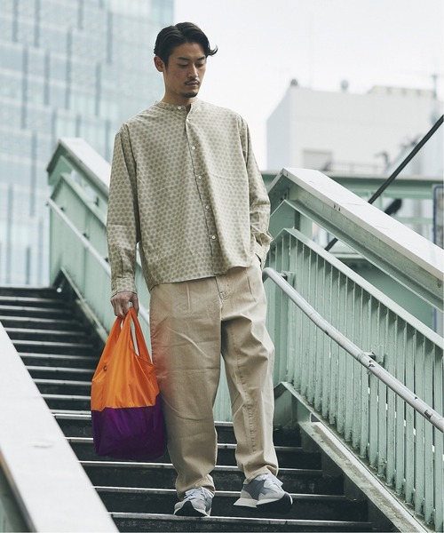 JOURNAL STANDARD(ジャーナルスタンダード)の「【GREIGE PATTERN /グレージュパターン】バンドカラーシャツ(シャツ/ブラウス・メンズ・ナチュラル/ベージュ/ブラックミックス/ベージュ系その他/ブラック系その他/ブラック×ブラック・MEDIUM/LARGE/SMALL)」の17枚目の写真
