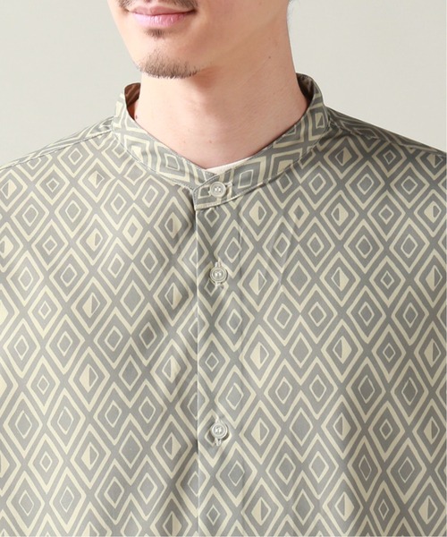 JOURNAL STANDARD(ジャーナルスタンダード)の「【GREIGE PATTERN /グレージュパターン】バンドカラーシャツ(シャツ/ブラウス・メンズ・ナチュラル/ベージュ/ブラックミックス/ベージュ系その他/ブラック系その他/ブラック×ブラック・MEDIUM/LARGE/SMALL)」の18枚目の写真