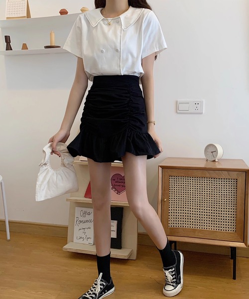 セール】【Jasmine】ギャザーフリルミニスカート（スカート）｜Jasmine