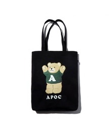 『A PIECE OF CAKE/ピースオブケイク』Signature Bear Canvas Bag/シグネチャーベアーキャンバスバッグ