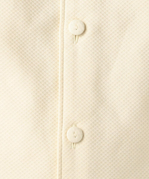 TOMORROWLAND （トゥモローランド）の「タッサーピケ ボザムシャツワンピース（ワンピース・レディース・ネイビー/イエロー/ライトベージュ・36）」の7枚目の写真