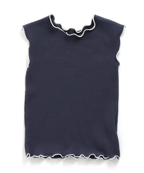 apres les cours（アプレレクール）の「/メロウタンクトップ（タンクトップ・キッズ・アイボリー/ネイビー・80/90/100/110/120/130/140）」の9枚目の写真