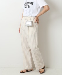 Spick & Span | ビスリネンタックストレートパンツ（ストライプ）◆(その他パンツ)