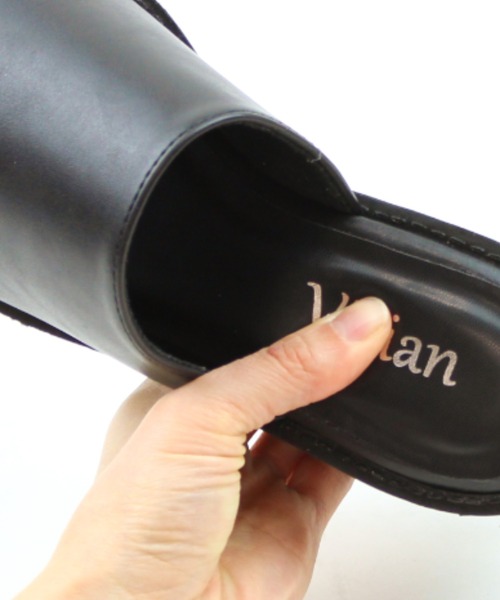 VIVIAN(ヴィヴィアン)の「厚底ミュールサンダル(サンダル・レディース・ブラック/ホワイト・S/M/L/LL)」の21枚目の写真