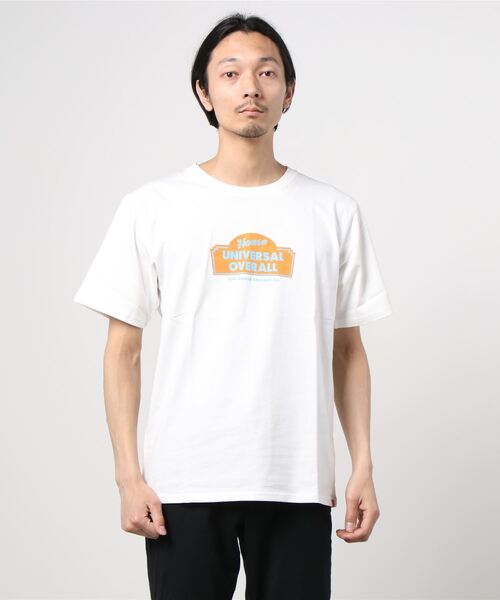 UNIVERSAL OVERALL(ユニバーサルオーバーオール)の「【UNIVERSAL OVERALL/ユニバーサルオーバーオール】 ブランドロゴ グラフィックTシャツ/SALOON GRAPHIC(Tシャツ/カットソー・メンズ・ホワイト/チャコールグレー/オリーブ/ライトパープル・M/XL/L)」の9枚目の写真