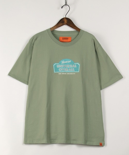 UNIVERSAL OVERALL(ユニバーサルオーバーオール)の「【UNIVERSAL OVERALL/ユニバーサルオーバーオール】 ブランドロゴ グラフィックTシャツ/SALOON GRAPHIC(Tシャツ/カットソー・メンズ・ホワイト/チャコールグレー/オリーブ/ライトパープル・M/XL/L)」の7枚目の写真